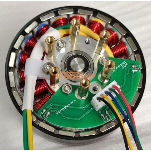 100W Disc Permanent Magnet Three-phase Brushless DC Motor/motor 18N20P DC24V with Hall Sensor