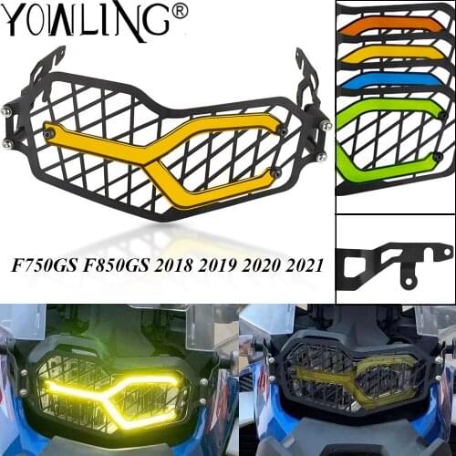 FOR BMW F750GS F850GS F750/850 F 750 850 GS 2018 2019 2020 2021 Motorcycle Headlight Protector Cover Grill Head light Protection
