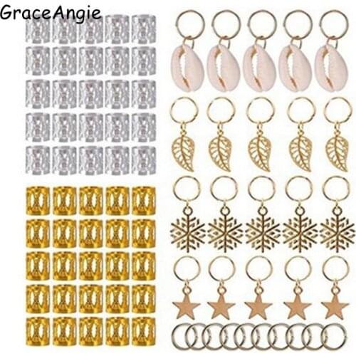 GraceAngie Wholesale 80PCS/pack Leaf Ring Alloy DIY Mixed Gold Tone Hairpin Accessory Jewelry Making Finding Handmade Crafts