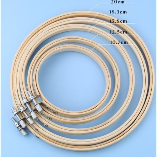 10-20cm Embroidery Tool Cross-Stitch Wooden Frame Hoop Circle Embroidery Shed DIY hand Craft Household Sewing Needwork Tool