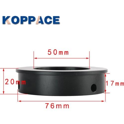 KOPPACE Stereo Microscope Focusing Bracket Lens Interface 76mm to 50mm Microscope Adapter Ring