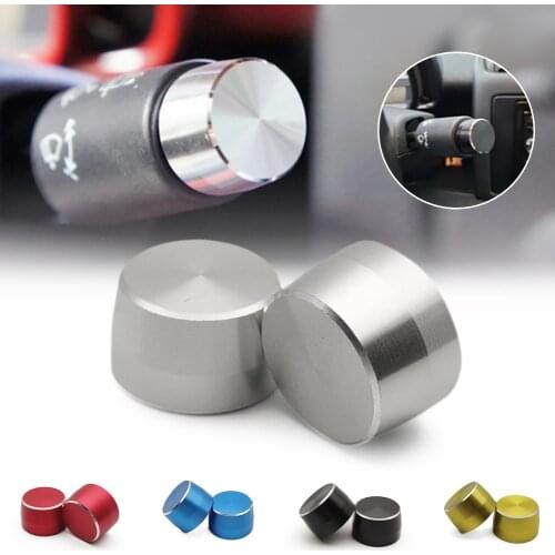 Lever Cover Cap For Benz Smart Fortwo W450 451 1998-2014 Car Interior Accessories NEW 2Pcs Alloy Light Switch Gear Cover