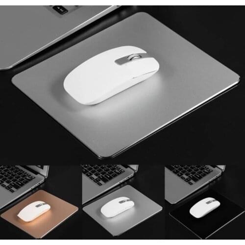 Metal Aluminum Mouse Pad Non-slip RGB Gaming Mouse Pad Magic Thin Double Side Waterproof Mouse Pad For PC Laptop Computer