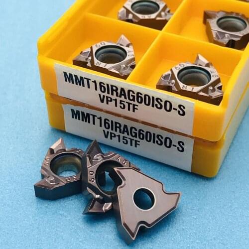 MMT16IR AG60-S VP15TF cemented carbide blade MMT for thread turning machine tool accessories processing tool MMT 16IR