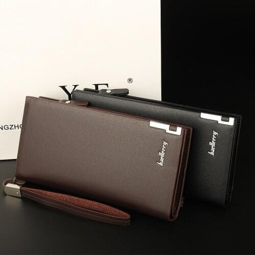Men Wallets Long Style High Quality Money Purse Card Holder Male Purse Zipper Large Capacity Brand PU Leather Wallet For Men