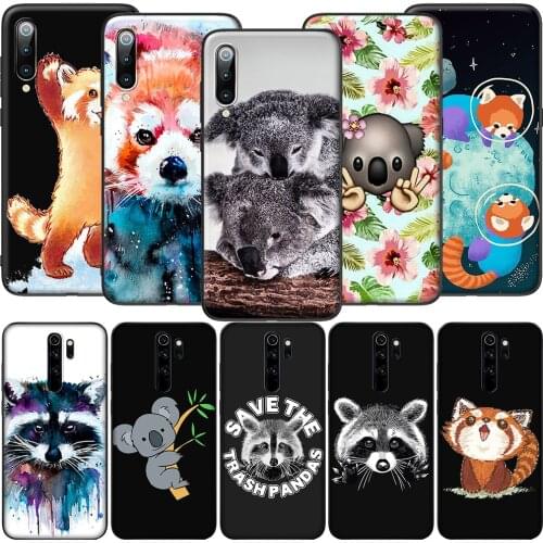 GX114 Koala Red Panda Raccoon Soft Silicone Case for Redmi Note 4X 5 5A Prime 6 6A 7 7A 8 8A 8T 9 9A 9C 9S Pro Lite