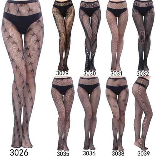 Sexy Diamond Womens Lady Girls Black Sexy Fishnet Pattern Jacquard Stockings Rhinestone Pantyhose Tights Styles Woman zs01