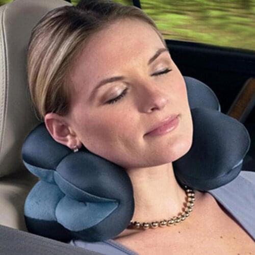 Neck Pillow Microbead Portable Pillow - Use at Home or On The Go To Support Your Neck Work Travel pillow