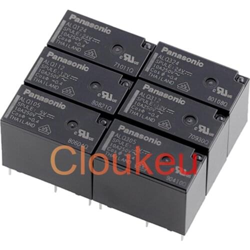 Relay ALQ105 112 124 ALQ305 312 324 10A 4pin 5pin