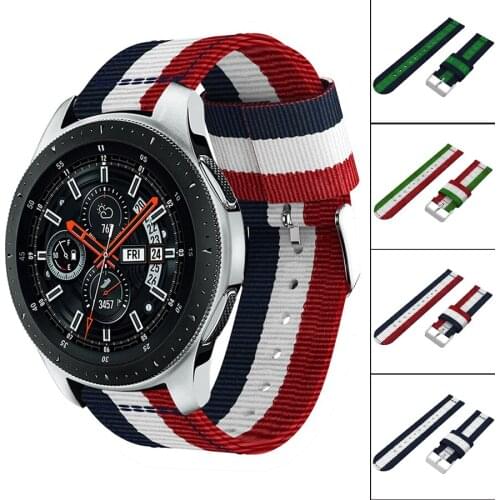 Nylon for Samsung Gear S3 Frontier Classic Watch Band Wrist Strap Replacement Bracelet For Amazfit Stratos 2/2S watches straps