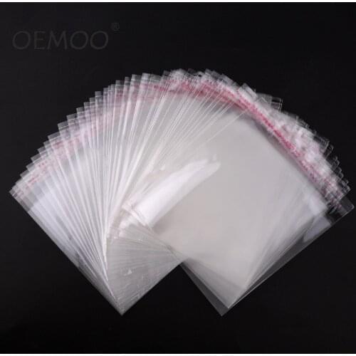 200PCS-600PCS Multi Sizes Option Packaging Plastic Package Bags Self Adhesive Seal Storage Bag Jewelry Pouch