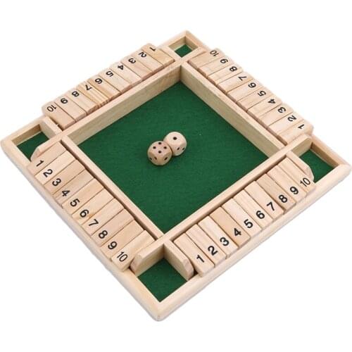 Funny Puzzle Game For Party Club Family Games Shut The Box Board Set Number Education Toys For Childern Educational Toys