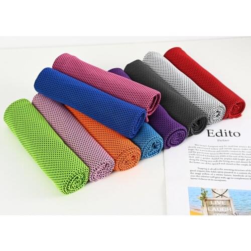 10 Pieces Microfiber Sport Towel Rapid Cooling Ice Face Towel Quick-Dry Beach Towels Summer Enduring Instant Chill Towels