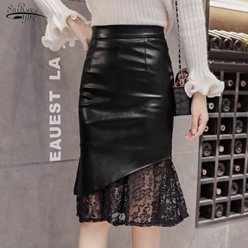 SURWENYUE Lace Pencil Skirts