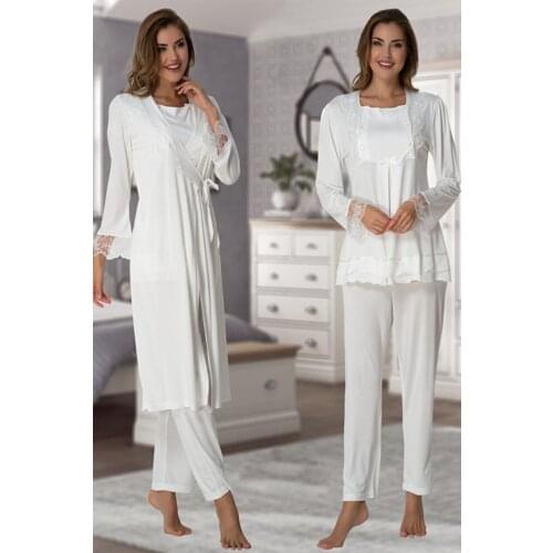Effort Pajamas Women Velvet Dressing Gown Lohusa Pregnant Pajamas Set Cotton Comfortable Soft