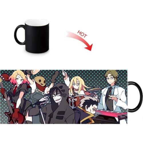 Custom Photo Magic Mugs Angels of Death Anime Heat Color Changing Mug 350ml/12oz Coffee water Milk Cup DIY Gift
