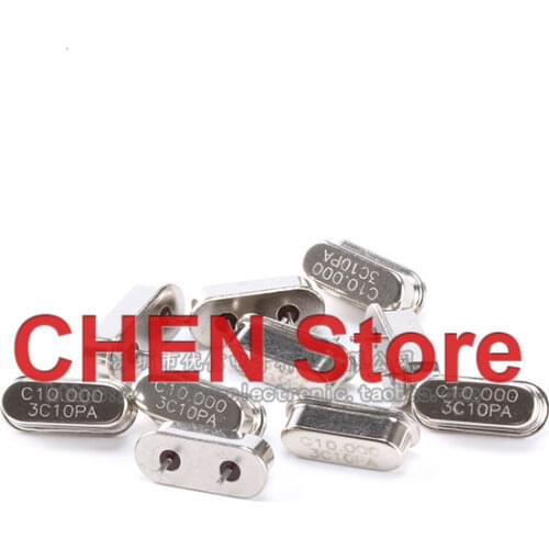 10pcs crystal passive crystal type 10MHz 49S 10M 10 only short legs