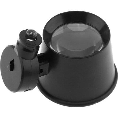 10X Maintenance Clock Jewelry Magnifier Lens Magnifying Glass with LED Lamp Magnifier Handheld Coin Stamps Jewelry Loupe