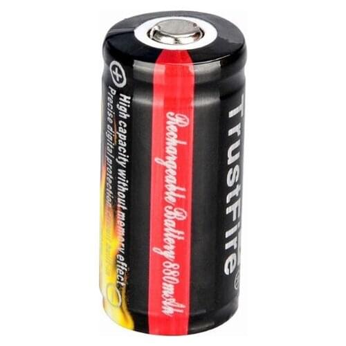 2Pack 880mAh 16340 RCR123A Li-ion 3.7V Rechargeable Battery For LED Flashlight L41E