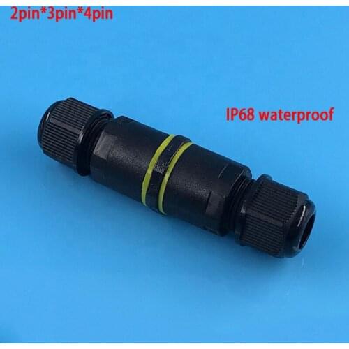 2 Way IP68 Waterproof Outdoor Connectors 2Pin*3Pin*4Pin HR684-B Junction Box Outdoor Electrical Screw Type Cable Connector