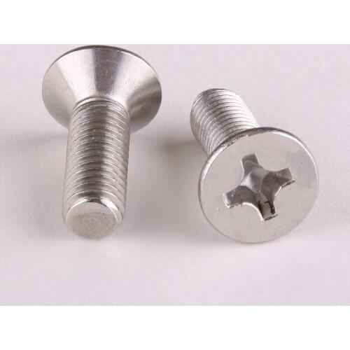 20PCS 304 Stainless Steel Countersunk Head Phillips Screws / Phillips Flat-Head Screws Machine Screws M3 * 30 GB819