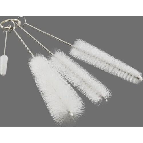 4pcs Bottle Spout Test Tube Cleaner Cup Cleaning Washing Handle Brush Scrubbing Tool Lab Equipment School Stationery