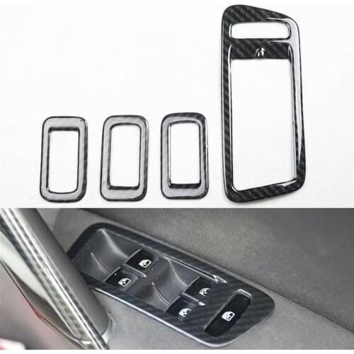 For Volkswagen Golf 7 2014-2020 Right Hand Drive Car Window Lift Switch Panel Frame Trim Styling Auto Moldings 4pcs