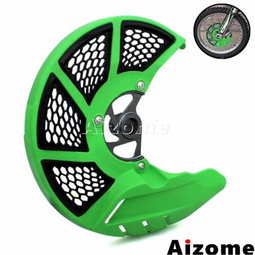 Aizome Motorcycle X-Brake Front Brake Disc Guard Protection Cover For Kawasaki KX250F KX450F 06-17