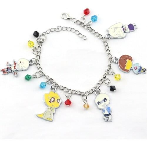 Undertale Games Bracelet Video Game Cosplay Bangle Printed Jewelry Accessories Presents For Girls Fashion Gifts Dropshipping