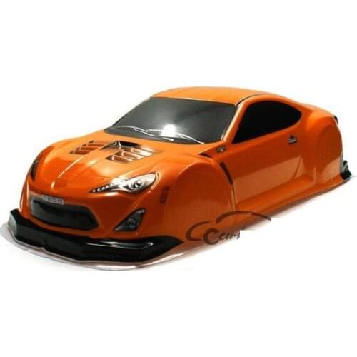 YUKALA 1/10 RC parts PVC painted body shell for 1/10 RC racing on-road drift car(size: 445*190mm wheel base 260mm)