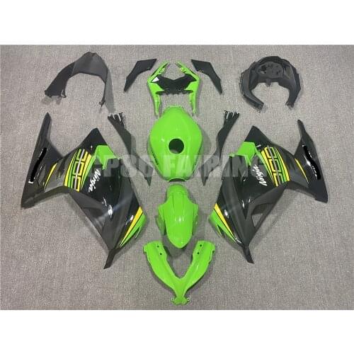 For Kawasaki NINJA300 EX300 Ninja 300 13-17 NINJA Sticker Fairing Kit Fit ABS Plastic Racing Fairing High Quality 13 14 15 16