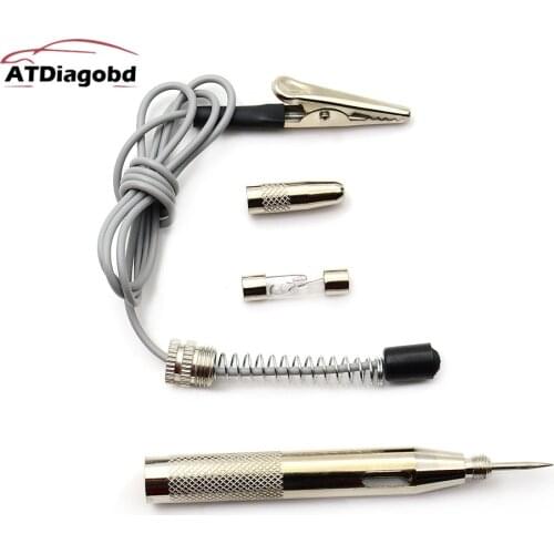 Diagnostic Tools DC 6V 12V 24V Copper Auto Car Light Circuit Tester Lamp Voltage Test Pen Detector Probe Light System Test