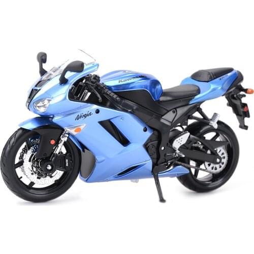 Maisto 1:12 Kawasaki Ninja ZX-6R Blue Die Cast Vehicles Collectible Hobbies Motorcycle Model Toys