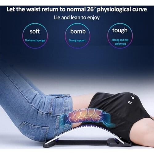 Massager Spine Stretch Back Stretch Equipment Back Posture Corrector Fitness Lumbar Support Relaxation Mate Spinal Pain Relieve