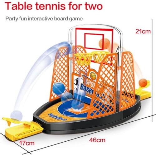 Table Sports Football Basketball Shooting Game Desktop Board Match Game Kit Tabletop Toys For Kids Family Christmas Gifts