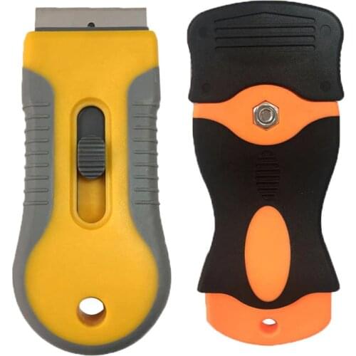 Car Window Glass Ceramic Oven Cleaning Knife Plastic Handle Razor Scraper with Tint Vinyl Wrap Glue Remover Automatic Clearner