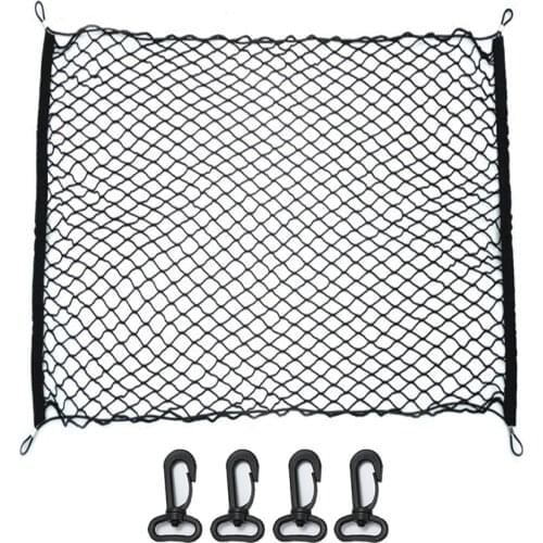 100x100CM SUV Van Trunk Mesh Net Van Lorry Trailer Cargo Luggage Storage Organizer Net Tidy Tool RV Camper Car Accessories