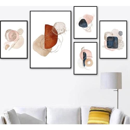 Abstract Geometry Color Block Poster Nordic Canvas Print Minimalist Art Painting Contemporary Gallery Wall Picture Home Decor