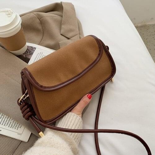 Simply Crossbody Bag PU Leather Solid Color Simple Messenger Bag Lady Travel Flap Clutches Handbags for Women 2020