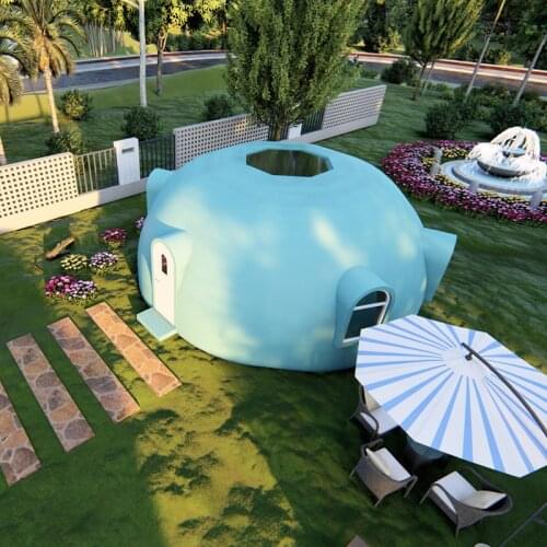 Prefab and graphene dome house and boat Geodesic building prefabricated for vacation（57square meters