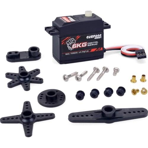 SURPASS HOBBY S0600M 6KG Servo Metal /Plastic Gear Digital Servo for 1/10 High-Speed Car Plane Boat Drone Robot RC Model