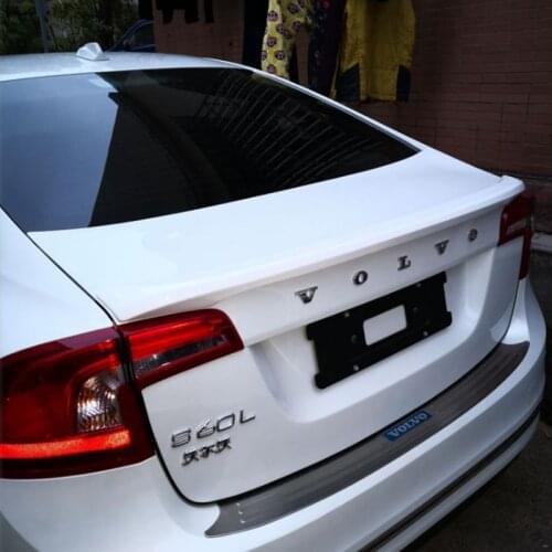 For Volvo S60 Spoiler ABS Material Car Rear Wing Primer Color Rear Spoiler For Volvo S60 s60l S60L Spoiler 2012-2017