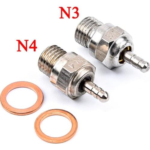 1pcs N3 / N4 Hot Spark Glow Plug Plugs #3 #4 SH Vertex OS Nitro Engine Parts For 1/8 1/10 RC Truck Buggy HPI Redcat HSP 70117