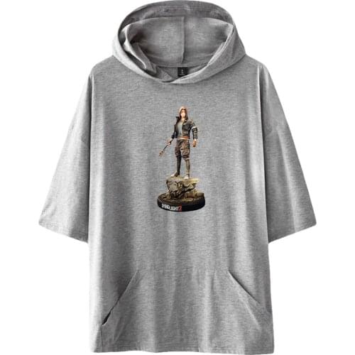 WAWNI Dying Light 2 Short Sleeved Hooded Fashion Sweatshirt Game Hoodie Oversized Tops Cosplay Volleyball Harajuku Clothes New