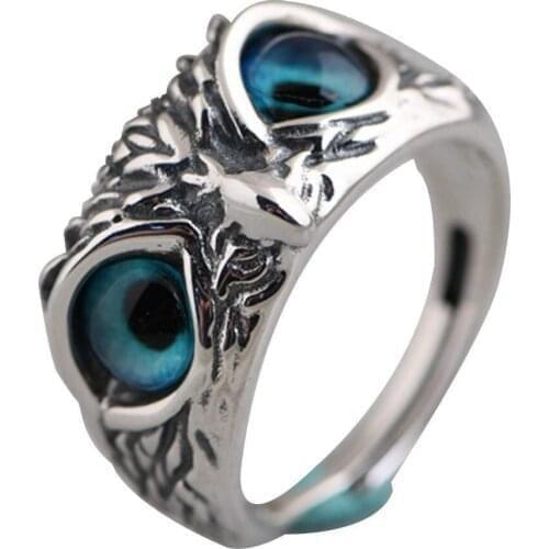 Street fashion Eye Owl Ring Adjustable Moms Fashion Ring Mom Ring Mothers Day Womens ring 2021 New Design Ring Wholesale item