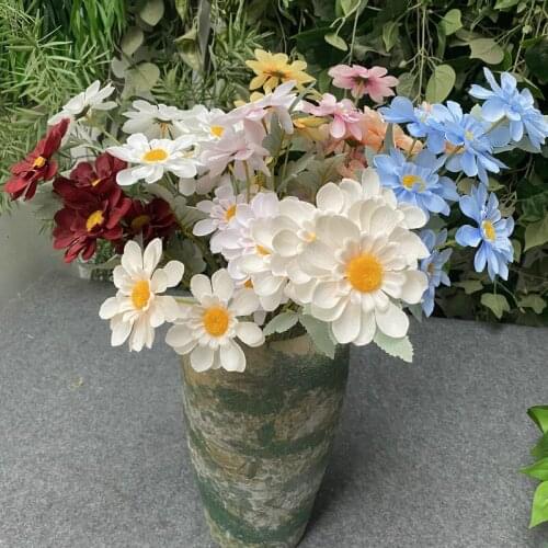 1pc 5 forks Gerbera Artificial Silk Flowers DIY Home Furnishings Floral Arrangement Wedding Decoration Fake Flower
