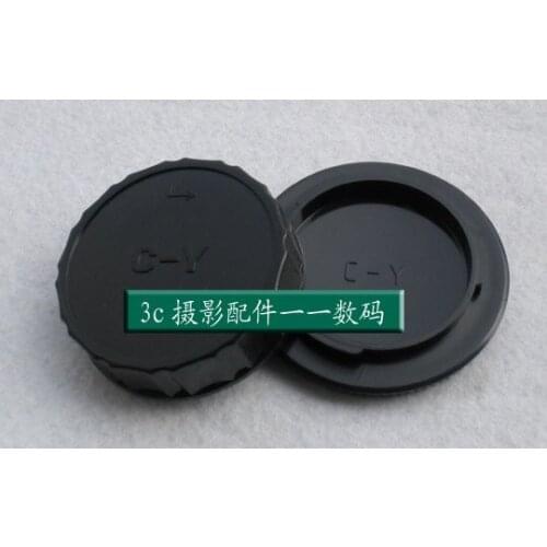 2 in 1 Body Caps + Rear Lens Cap Cover for L-R5 for Contax Yashica C/Y CY C-Y Mount DSLR SLR