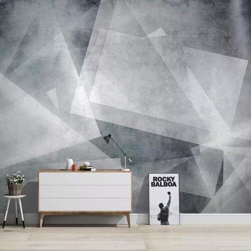 Milofi custom 3D wallpaper mural Nordic abstract geometric lines background wall living room bedroom decoration painting wallpap