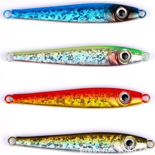 4PCS Fishing Ocean Boat Rock Beach Metal Slow Jig Jigging Jigbait Spoon Lure baits 38g/6cm