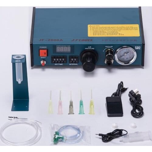 AB Hot Melt Triaxial Injection Glue Machine 50W Fully Automatic Digital Display 220V/110V Pneumatic Dispenser JF-2000A